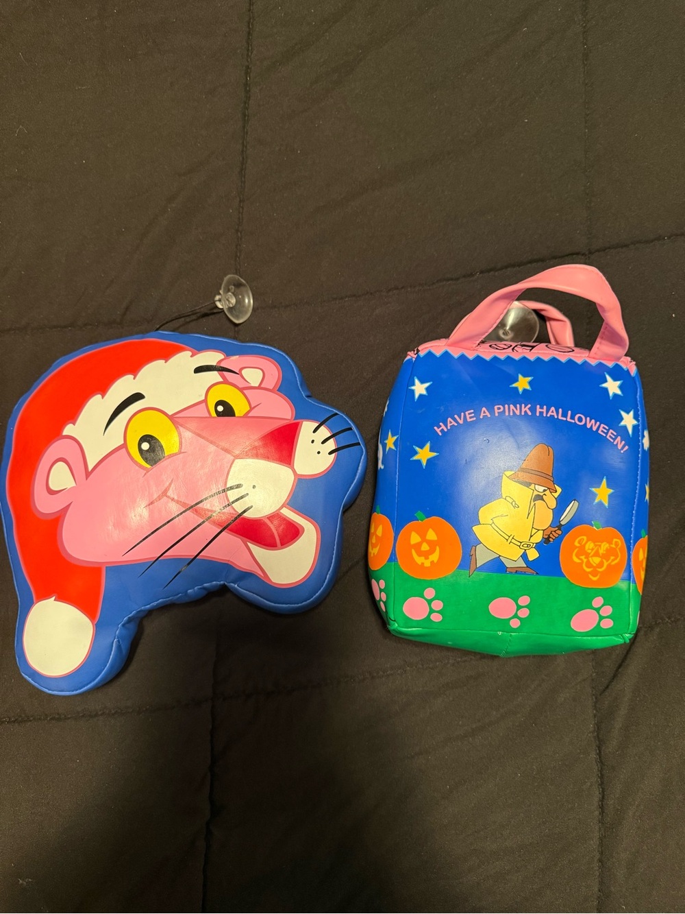 Pink Lion & Blue Halloween Kids Plush Carry Set